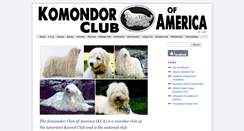 Desktop Screenshot of komondorclubofamerica.org